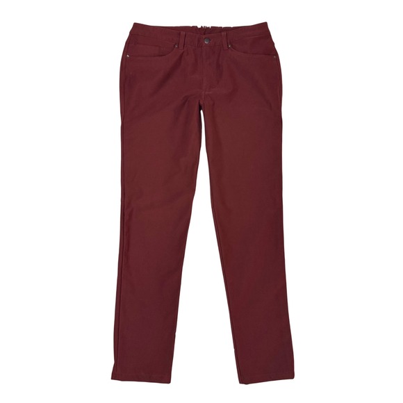 Lululemon ABC 5 Pocket Slim-Fit Utilitech in Red Brown Everyday Pant  Men's 32 - Picture 1 of 10